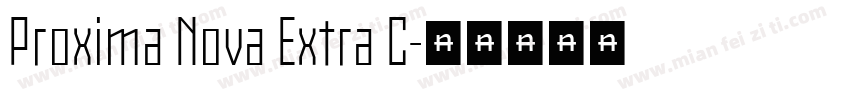 Proxima Nova Extra C字体转换